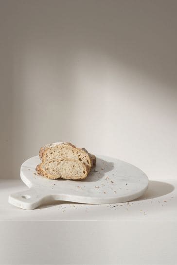 Truly White Marble Serving Board