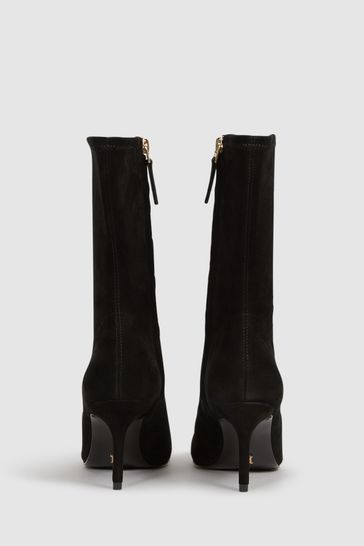 Black pointed kitten best sale heel boots