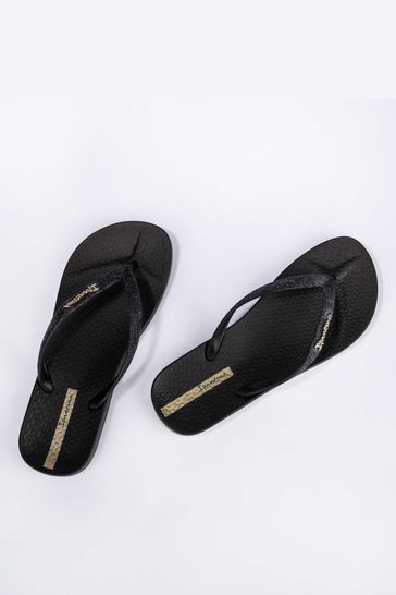 Buy Ipanema Black Shimmering Glitter Flip Flops from Next Luxembourg