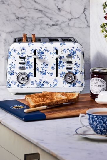 Blue China Rose 4 Slice Toaster