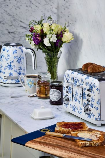 Laura Ashley Blue China Rose 4 Slice Toaster