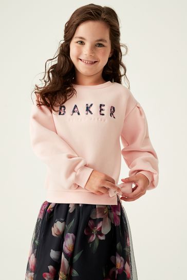 Baker by ted baker blue hotsell rose mockable scuba hem dress