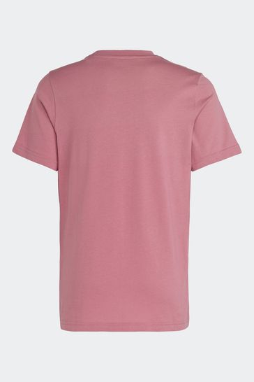 adidas Originals Pink Small Logo T Shirt