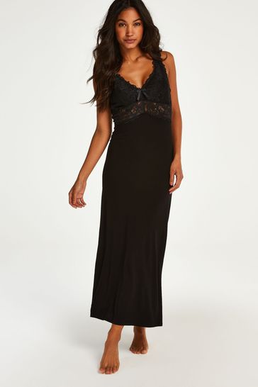 Long lace hotsell slip dress
