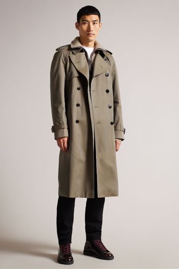Ted Baker Green Rothley Classic Trench Coat