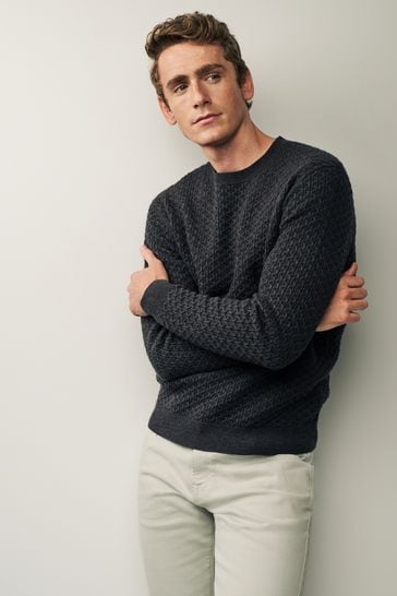 Smart grey jumper sales