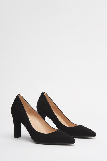 Black suede courts clearance