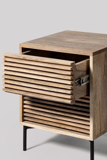 Swoon Natural Weaving Bedside Table