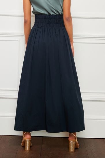 Navy blue elasticated skirt new arrivals