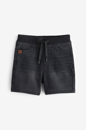Black Jersey Denim Shorts (3mths-7yrs)
