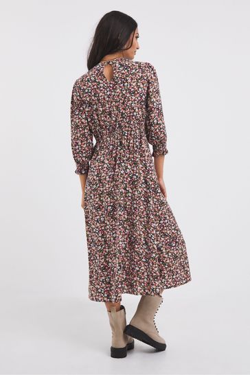 Ditsy floral top tea dress