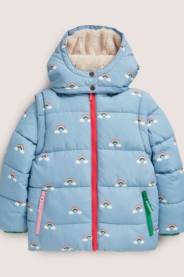 Boden Blue Cosy Two In One Padded Jacket