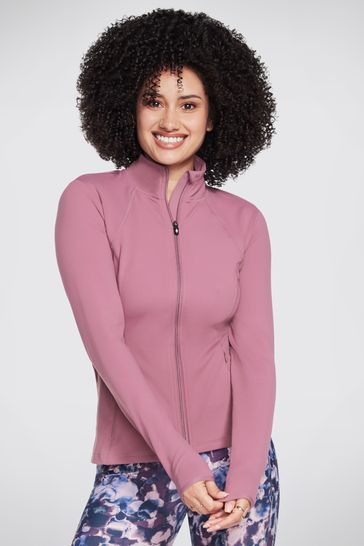 Skechers shop jacket pink