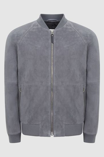 Reiss suede bomber jacket online