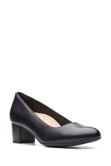 Clarks kelda on sale hope black leather