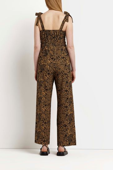 river island leopard jumpsuit