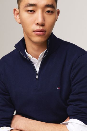 Tommy hilfiger half zip jumper new arrivals