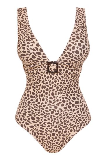 Figleaves leopard print swimsuit on sale