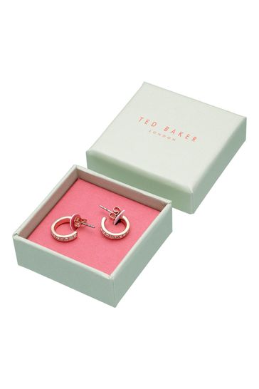 Buy Ted Baker SEENITA Crystal Small Hoop Earrings For Women from