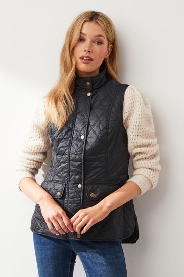 Barbour® Black Otterburn Quilted Gilet