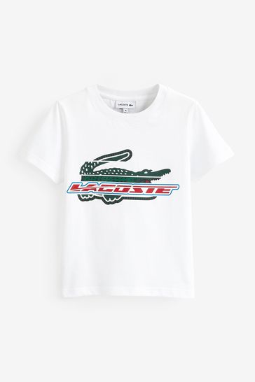 Lacoste Boys Sport Fusion White T-Shirt