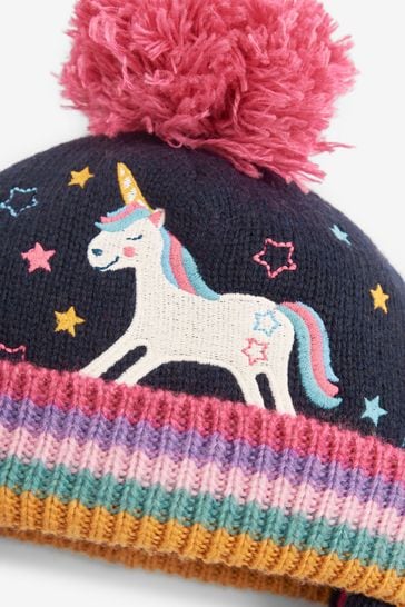 Buy JoJo Maman B b Navy Girls Unicorn Hat from Next Croatia