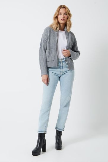 French Connection Madi Grey Knit Jumper