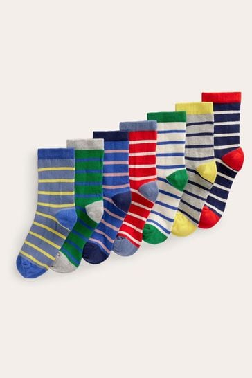 Boden Blue Socks 7 Pack