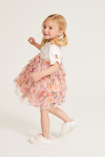 Ted baker light pink cheap floral dress