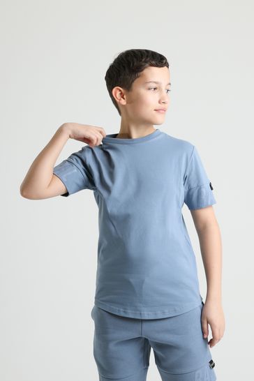 Buy Rascal Kids Blue Prax T Shirt from Next Luxembourg