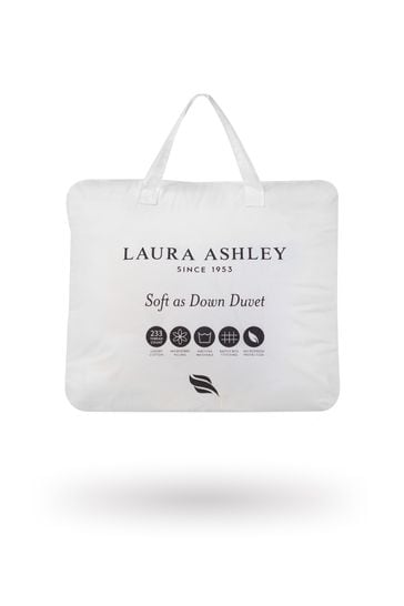 Laura Ashley White Soft as Down Duvet 10.5 Tog