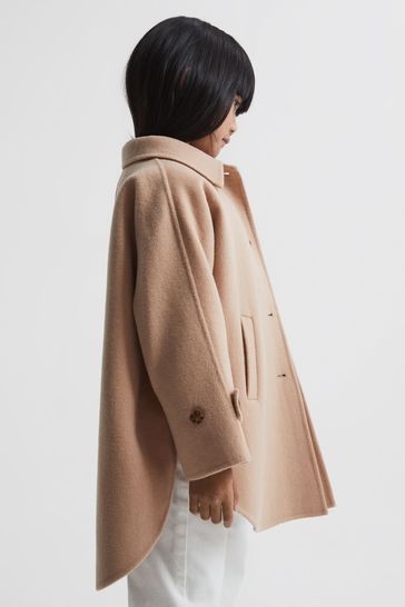 Buy Reiss Camel Carmen Senior Wool Cape from Next Taiwan