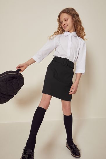 Black belted skort top