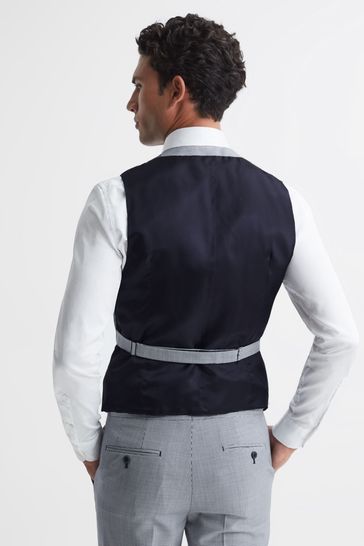 Navy horseshoe waistcoat on sale