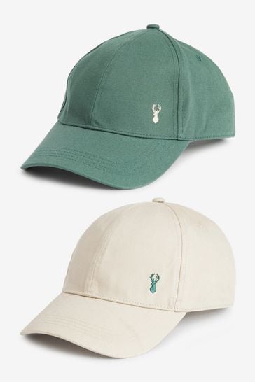 Green/Cream Caps 2 Pack