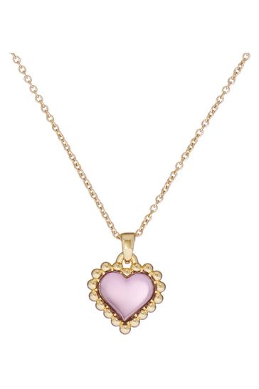 Ted Baker Gold Tone Harlyyn Heart of Glass Pendant