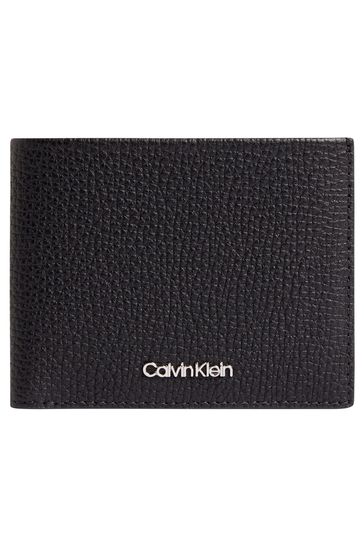 Calvin Klein Black Minimalism Leather Bifold Wallet