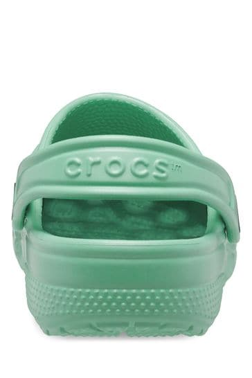 Mint green top kids crocs