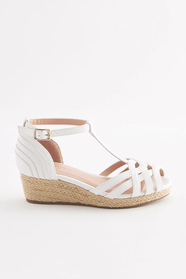 White weave sandals cheap