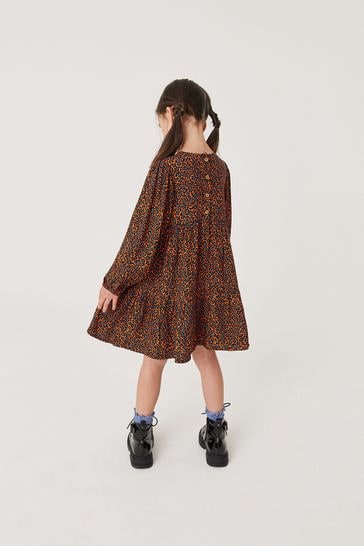 Mint velvet top orange spot dress