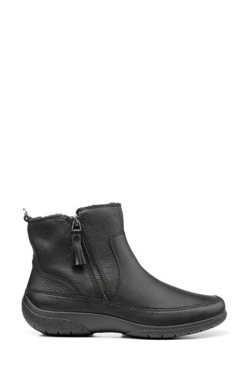 Hotter Aspen X Wide Zip-Fastening Black Boots
