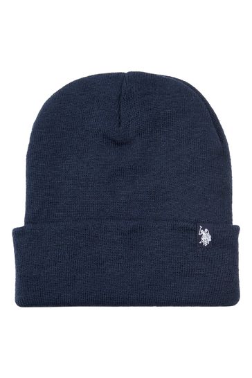 Buy U.S. Polo Assn. Mens Navy Blazer Core Beanie from Next Ireland