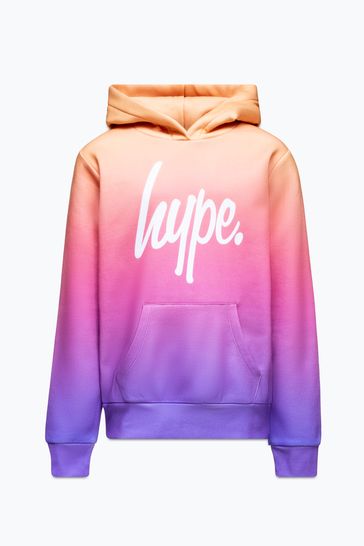 Hype. Girls Purple Fade Script Hoodie