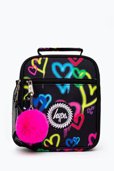 Hype. Graffiti Heart Black Lunch Box