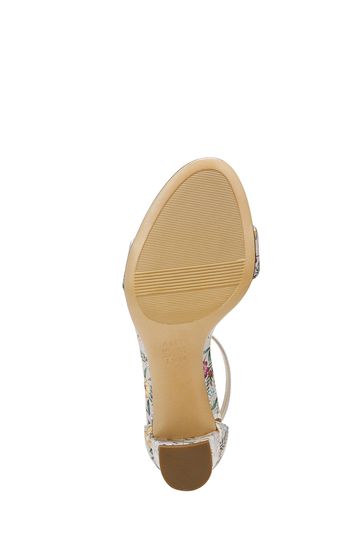 Naturalizer Vera Ankle Straps Satin Pearl Floral Shoes