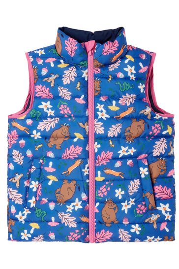 Buy Joules Blue Gruffalo Flip It Reversible Gilet from Next Luxembourg