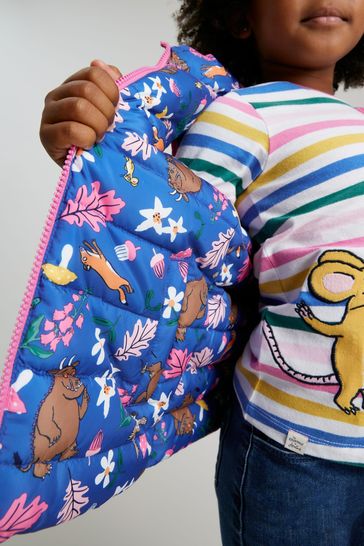 Buy Joules Blue Gruffalo Flip It Reversible Gilet from Next Luxembourg