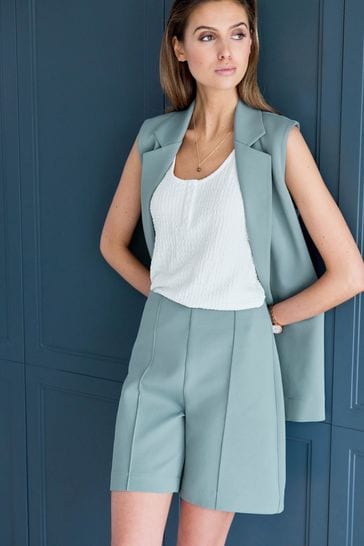 Buy Blue Luxe Formal Jersey Shorts from Next Luxembourg