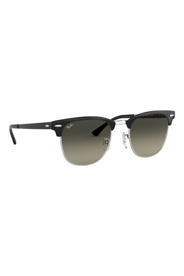 Black ray hotsell ban clubmaster sunglasses