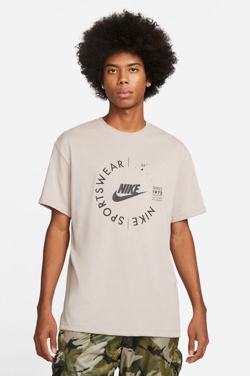 Nike Cream Sports Utility Printed Graphic T-Shirt